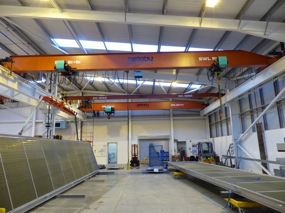 PELLOBY Cranes and VERLINDE hoists installed following Kelvion warehouse fire